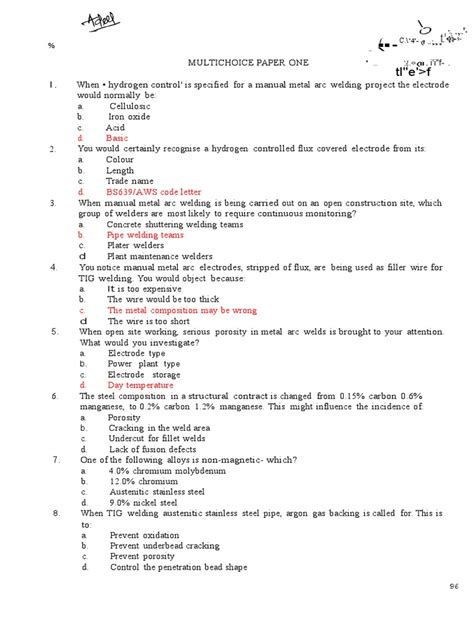 cswip 3.2 questions and answers pdf 2018|CSWIP Questions Answers .